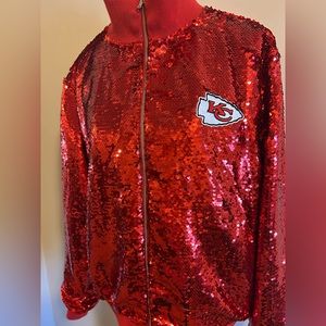 Women’s sequin NFL Chiefs jacket 2xl